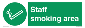 Staff smoking area